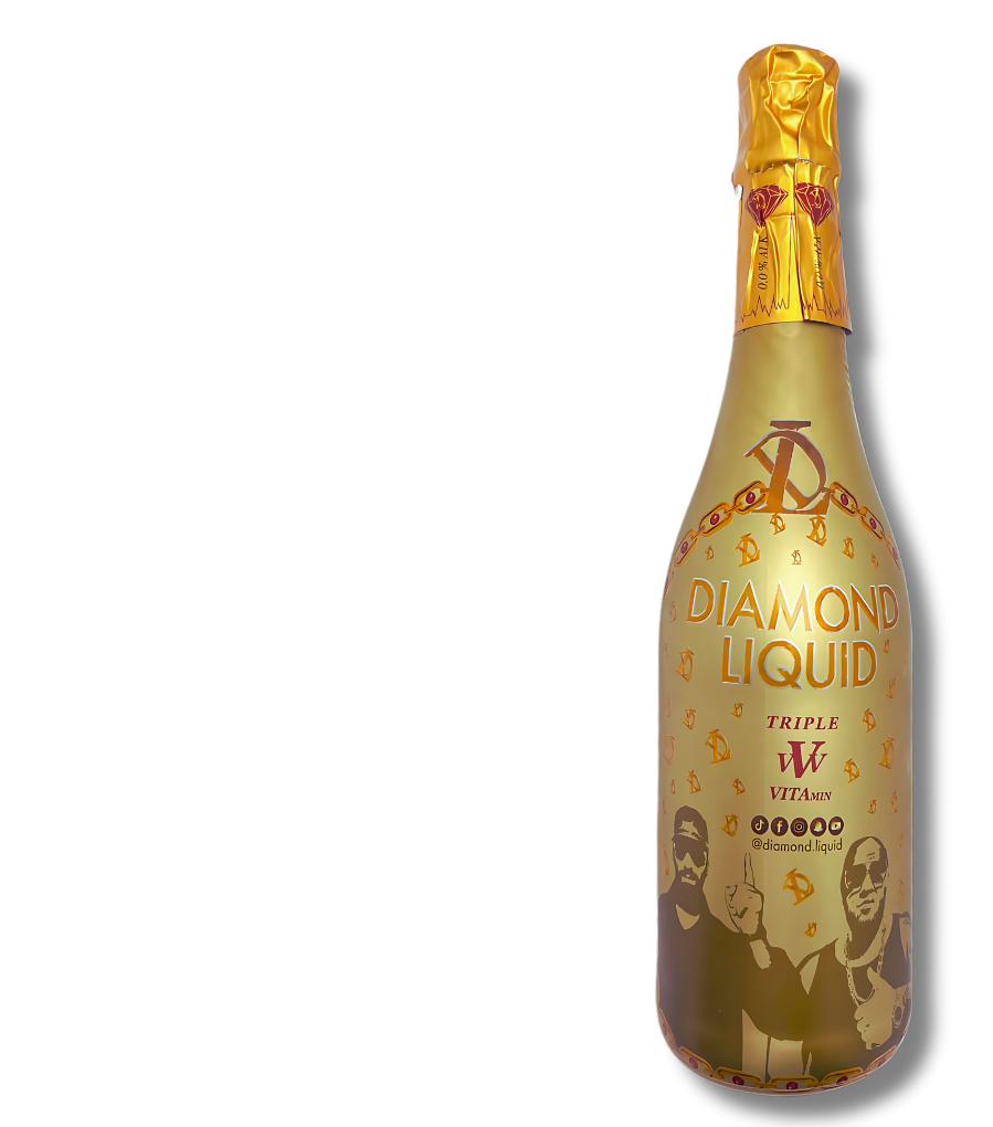 Diamond Liquid Flasche, freigestellt
